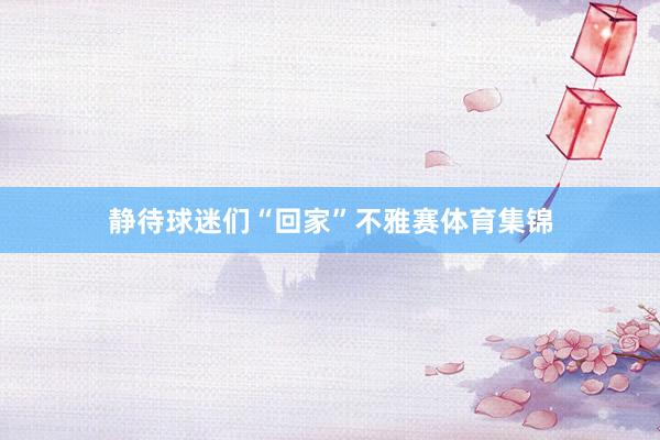 静待球迷们“回家”不雅赛体育集锦