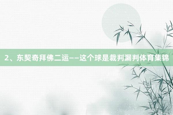 2、东契奇拜佛二运——这个球是裁判漏判体育集锦