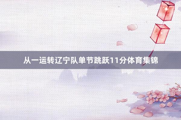 从一运转辽宁队单节跳跃11分体育集锦