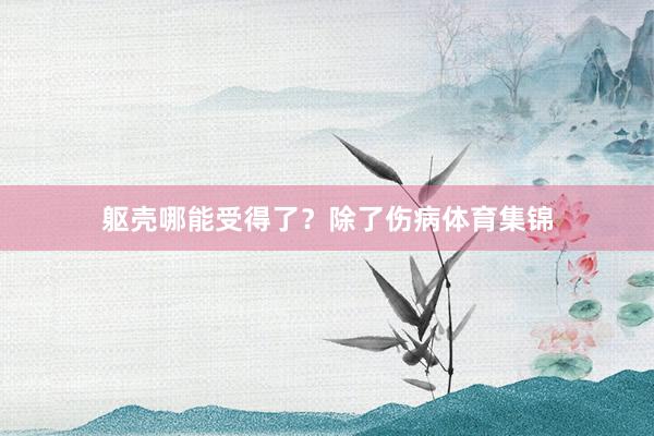 躯壳哪能受得了？除了伤病体育集锦