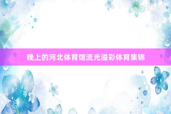 晚上的河北体育馆流光溢彩体育集锦