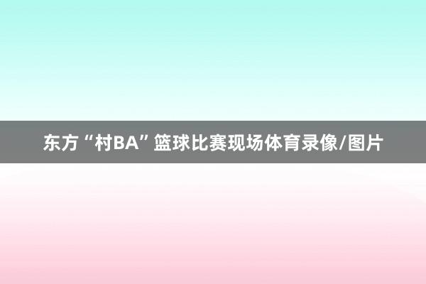东方“村BA”篮球比赛现场体育录像/图片