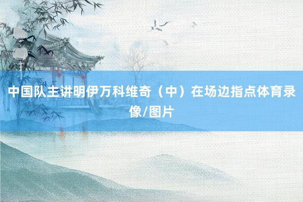 中国队主讲明伊万科维奇（中）在场边指点体育录像/图片