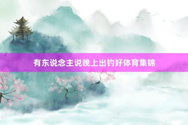 有东说念主说晚上出钓好体育集锦