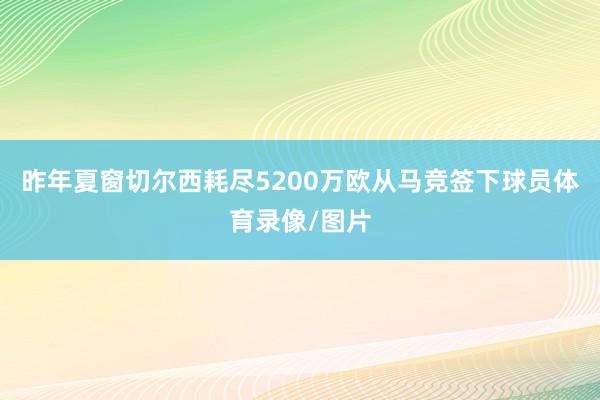 昨年夏窗切尔西耗尽5200万欧从马竞签下球员体育录像/图片