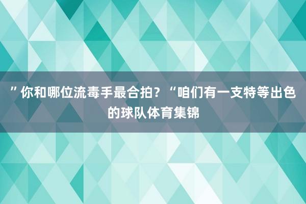 ”你和哪位流毒手最合拍？“咱们有一支特等出色的球队体育集锦