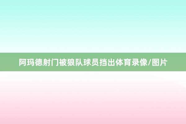 阿玛德射门被狼队球员挡出体育录像/图片